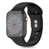 Curea Tech-Protect Silicone pentru Apple Watch 49mm / 46mm / 45mm / 44mm / 42mm Series, Neagra