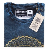 Cumpara ieftin Tricou Stone Wash - Mandala - Albastru