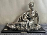 STATUETA Laminata ARGINT 925 - &quot;Protectie Materna&quot; - OTTAVIANI - 100g. - Vintage !