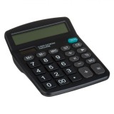 Calculator Urban, 12 Cifre, Ecran LCD, Negru, 12x14.5x4cm, Funcționare cu Baterie AA (Inclusă), Oem