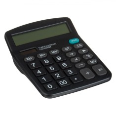 Calculator Urban, 12 Cifre, Ecran LCD, Negru, 12x14.5x4cm, Funcționare cu Baterie AA (Inclusă)