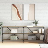 vidaXL Masă consolă stejar sonoma 200x30x75 cm lemn prelucrat și fier