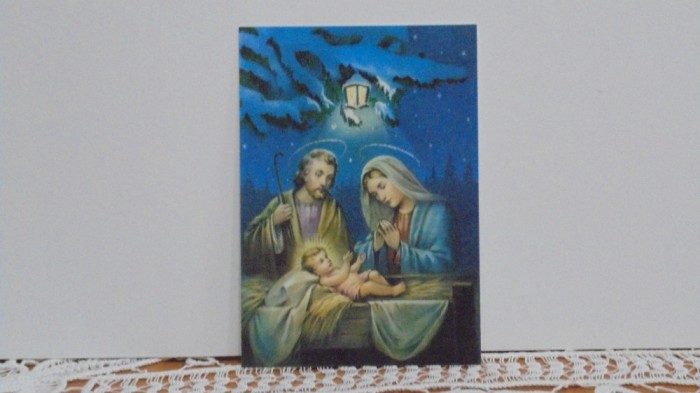 FELICITARE CRACIUN TIP VEDERE - TEMA RELIGIOASA - SCRISA.