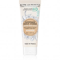 Jeanne en Provence BIO Almond crema delicata pentru exfoliere cu migdale calitate BIO pentru femei 75 ml