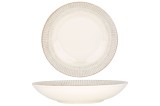 Bonna Farfurie ad&acirc;ncă - Galata - Porţelan - 25 cm (1300cc) - set de 6