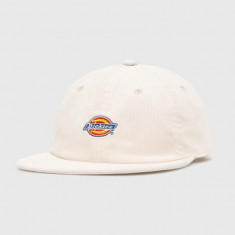 Dickies șapcă de baseball din catifea CHASE CITY CAP culoarea alb, cu imprimeu, DK0A4YPJ