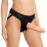 Strap-On Femei din silicon flexibil cu chilot, Lovely, 19 cm x 4 cm#