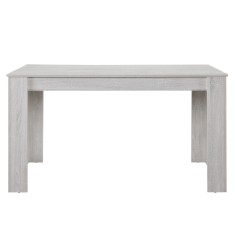 Masa bucatarie Nora 140x90x77cm&nbsp;MDF stejar alb [en.casa] HausGarden Leisure