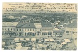 2791 - CARANSEBES, Market, Panorama, Litho, Romania - old postcard - used - 1903, Circulata, Printata