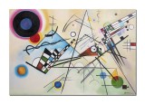Cumpara ieftin Tablou celebru pictat manual, Composition VIII, 100x70cm ulei pe panza, reproducere Wassily Kandinsky