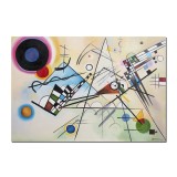 Tablou celebru pictat manual, Composition VIII, 100x70cm ulei pe panza, reproducere Wassily Kandinsky