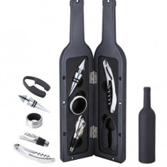 Set tip sticla cu accesorii pentru vin Bohmann, negru