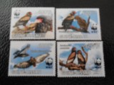 Guineea Bissau-Fauna wwf,pasari de prada-serie completa,nestampilate MNH, Nestampilat