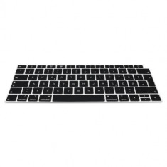 Husa pentru tastatura Apple MacBook Air 13&quot; Retina (from end of 2018), Kwmobile, Negru, Silicon, 47031.01