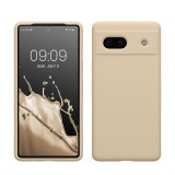 Husa Kwmobile pentru Google Pixel 7a, Crem, Silicon, KWM000019YE013C, Carcasa