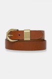 Sessun curea de piele femei, culoarea maro, 24116004