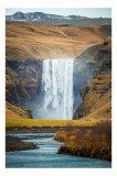 Tablou Canvas, "Cascada &icirc;n mijlocul naturii sălbatice", Cascadă, Spectaculoasă, Natura, Sălbatic, Peisaj, Apă, Munți, Valuri, R&acirc;u, &Icirc;nălțime, Verdeață,