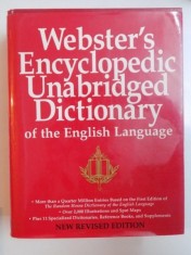 WEBSTER&#039;S ENCYCLOPEDIC UNABRIDGED DICTIONARY OF THE ENGLISH LANGUAGE , 1994