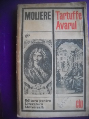 HOPCT TARTUFFE AVARUL / MOLIERE - 1969 -227 PAGINI foto