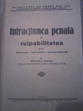 N. Buzea, Infractiunea penala si culpabilitatea, cu dedicatia autorului