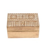 Decoratiune cutie lemn mango 10 x 15 cm
