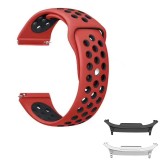 Curea silicon compatibila Samsung Galaxy Watch8 Classic 46mm, Rosu/Negru