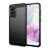 Husa carbon pentru samsung galaxy a36, tech protects anti-soc, black