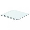Set 2 Rafturi Sticla Gossi 40x30 cm Transparente, Montare Suspendata, Rezistente 15kg, Mobila Baie Bucatarie