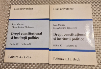 Drept constitutional si institutii politice 2 volume Ioan Muraru foto