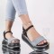 Sandale cu platforma despina albastru-deschis piele ecologica, 40
