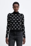 MICHAEL Michael Kors pulover culoarea negru, light, cu turtleneck, MF561COK0M