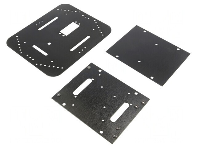 Şasiu cu Roți pentru Robot Negru/Verde 200x170x105mm 3-7.5VDC