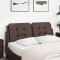 vidaXL Pernă pentru tăblie pat, Zadar, maro, 140 cm, piele artificială 374861