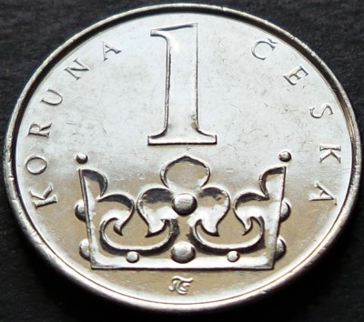 Moneda 1 COROANA - CEHIA, anul 2013 *cod 3720 A foto