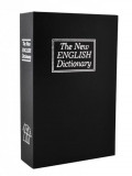 Seif tip carte cu cheie, ascuns &icirc;n dictionar, pentru bani si documente