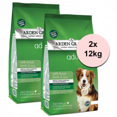 ARDEN GRANGE Adult rich in fresh lamb &amp; rice 2 x 12 kg