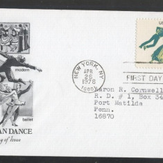 United States 1978 Dancing 13c FDC K.707