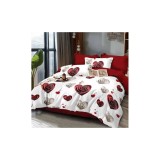 Cumpara ieftin Lenjerie de Pat Bumbac Finet, 6 Piese, Pat Dublu - GR-408