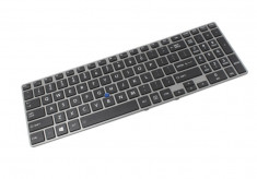 Tastatura laptop Toshiba Tecra Z50-A-181 neagra cu rama gri foto