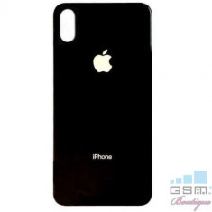 Capac Baterie Spate iPhone X Cu Adeziv Sticker Negru foto