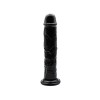 Realiste simple - Loving Joy Dildo Realist cu Ventuza 19 cm Negru Senzatii Incredibile in Timp ce Aluneca