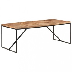 vidaXL Masă de bucătărie, 200x90x76 cm, lemn masiv acacia &amp; mango