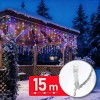 Decor Luminos Craciun - Sir Lumini LED - 15 m - 600 LED - 220-240 V - 6 W - Cablu Transparent Best CarHome
