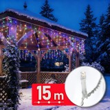 Decor Luminos Craciun - Sir Lumini LED - 15 m - 600 LED - 220-240 V - 6 W - Cablu Transparent Best CarHome