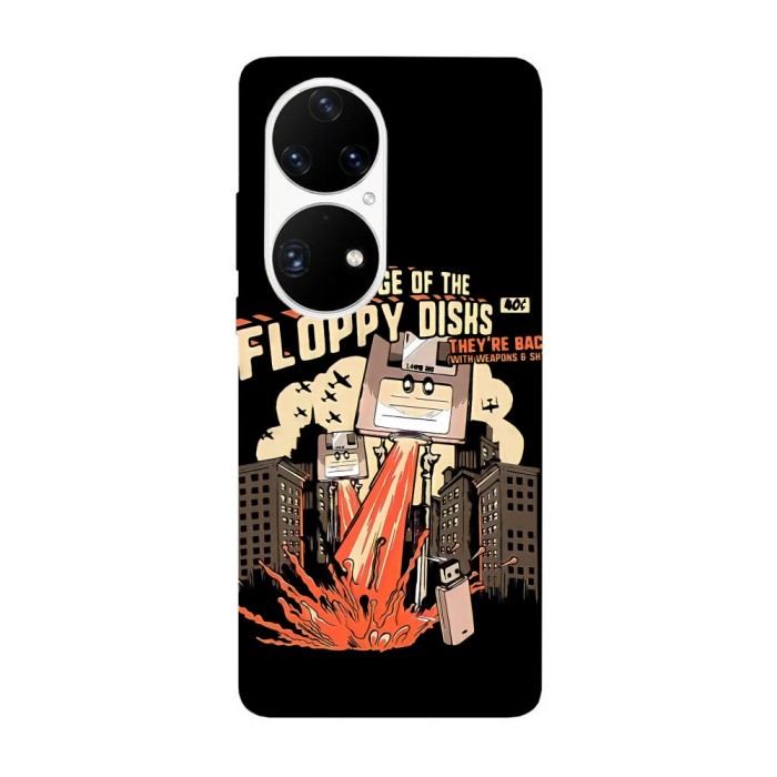 Husa compatibila cu Huawei Nova Y70 model The revenge of the floppy disk, Silicon, TPU, Viceversa