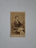 CDV Renumitul fotograf Ludwig Angerer, Viena, Portret de barbat, ca. 1865-70