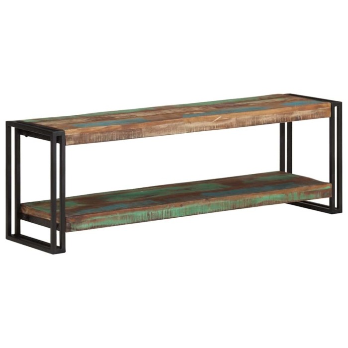 vidaXL Comodă TV, 120 x 30 x 40 cm, lemn masiv reciclat