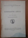 CONSTANTIN LECCA - BARBU THEODORESCU, BUC. 1938