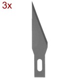 Stanley 0-11-411 - Set 3 lame de precizie cu tais pronuntat