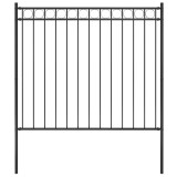 vidaXL Gard de grădină ASSEN oțel 1,7x1,5 m negru 146315